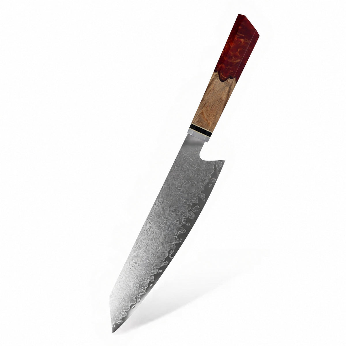 Couteau Kiritsuke manche marron spectre VII haganori