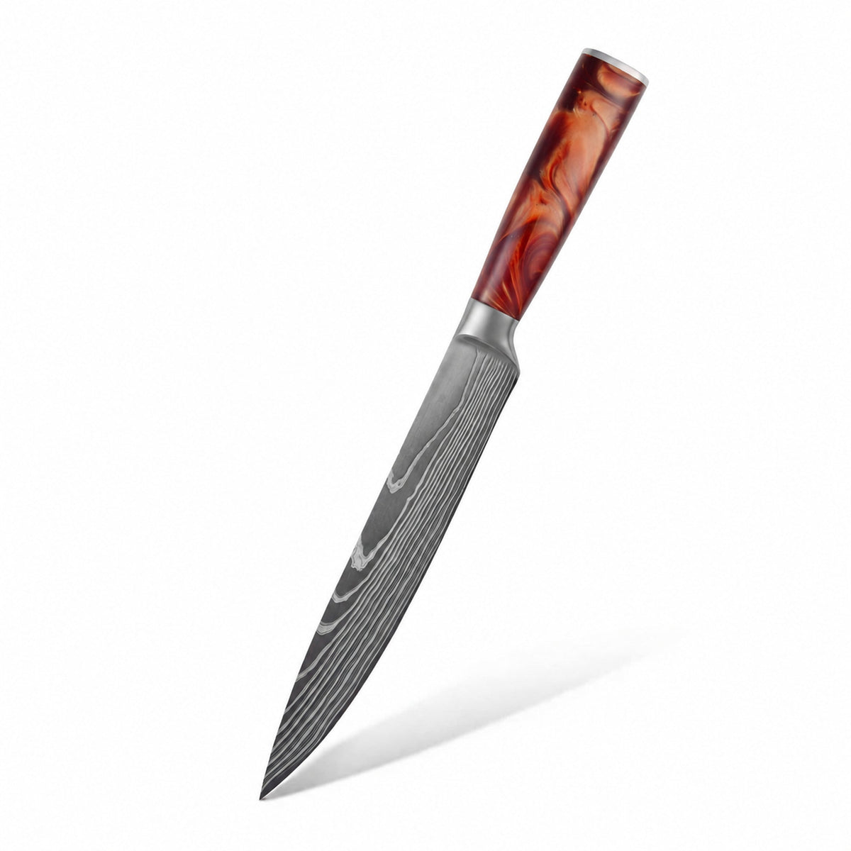 Couteau à trancher japonais Chef Tanaka coloris Terre de feu