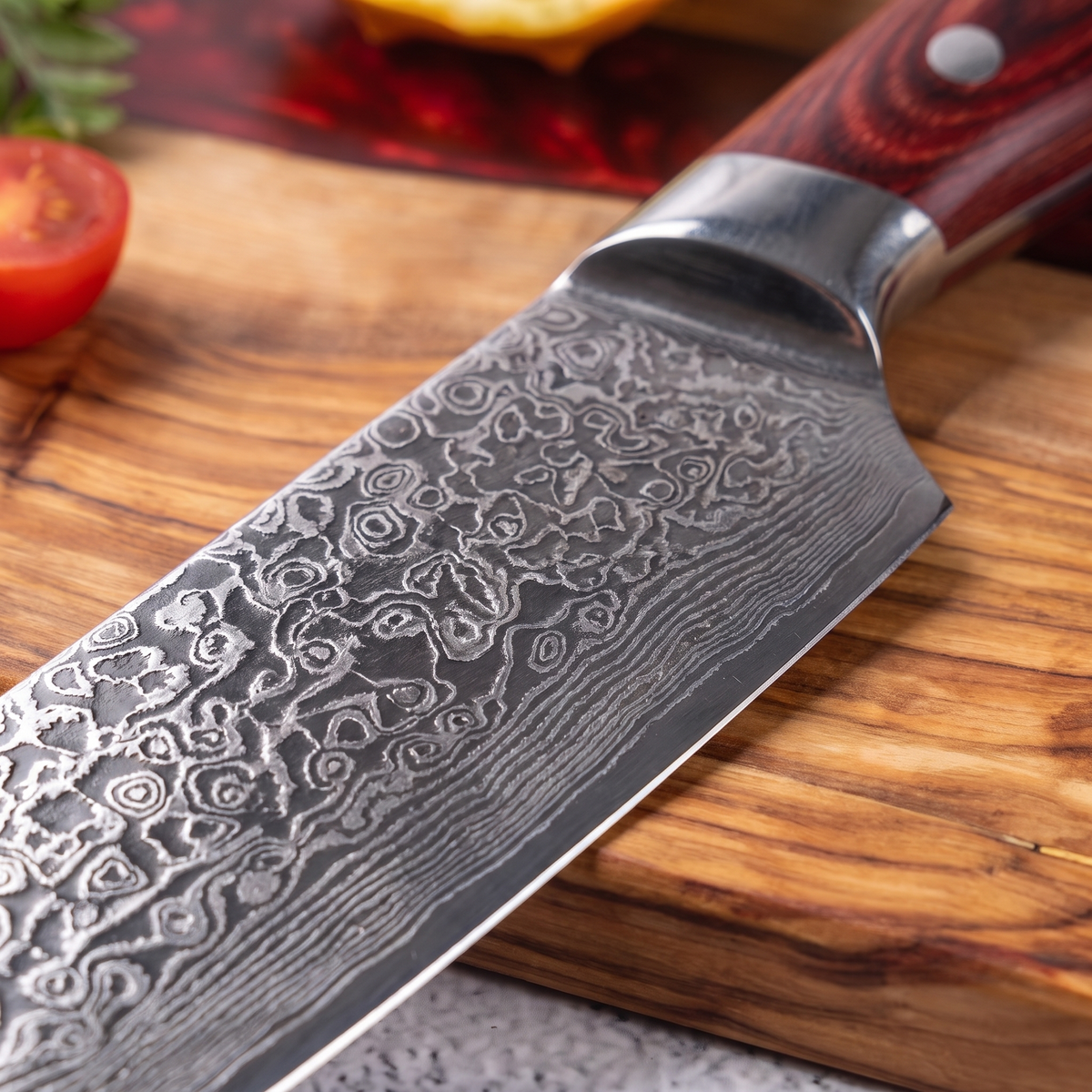 Coffret Beni · 4 couteaux (Gyuto, Utilitaire, Santoku, Désosser)