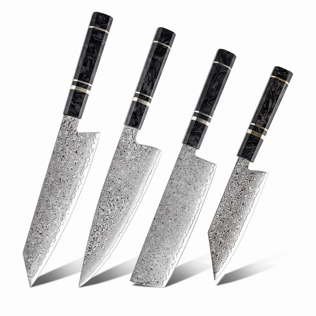 Coffret Kage · 4 couteaux (Kiritsuke, Bunka, Nakiri, Gyuto)