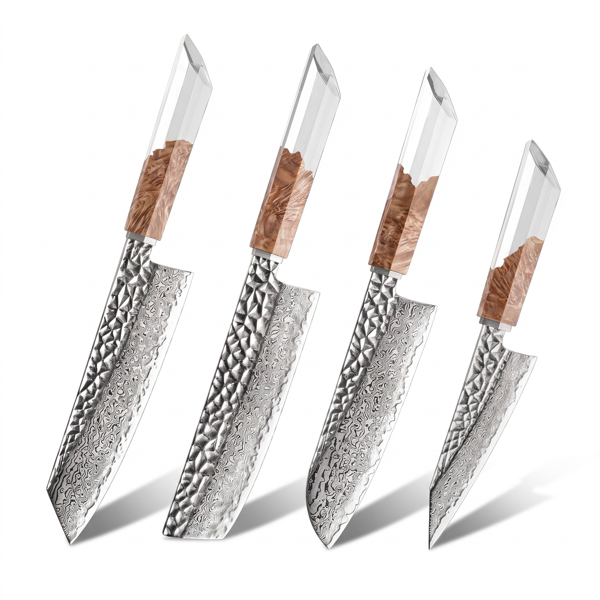 Coffret Kori · 4 couteaux (Santoku, Nakiri, Bunka, Kiritsuke)