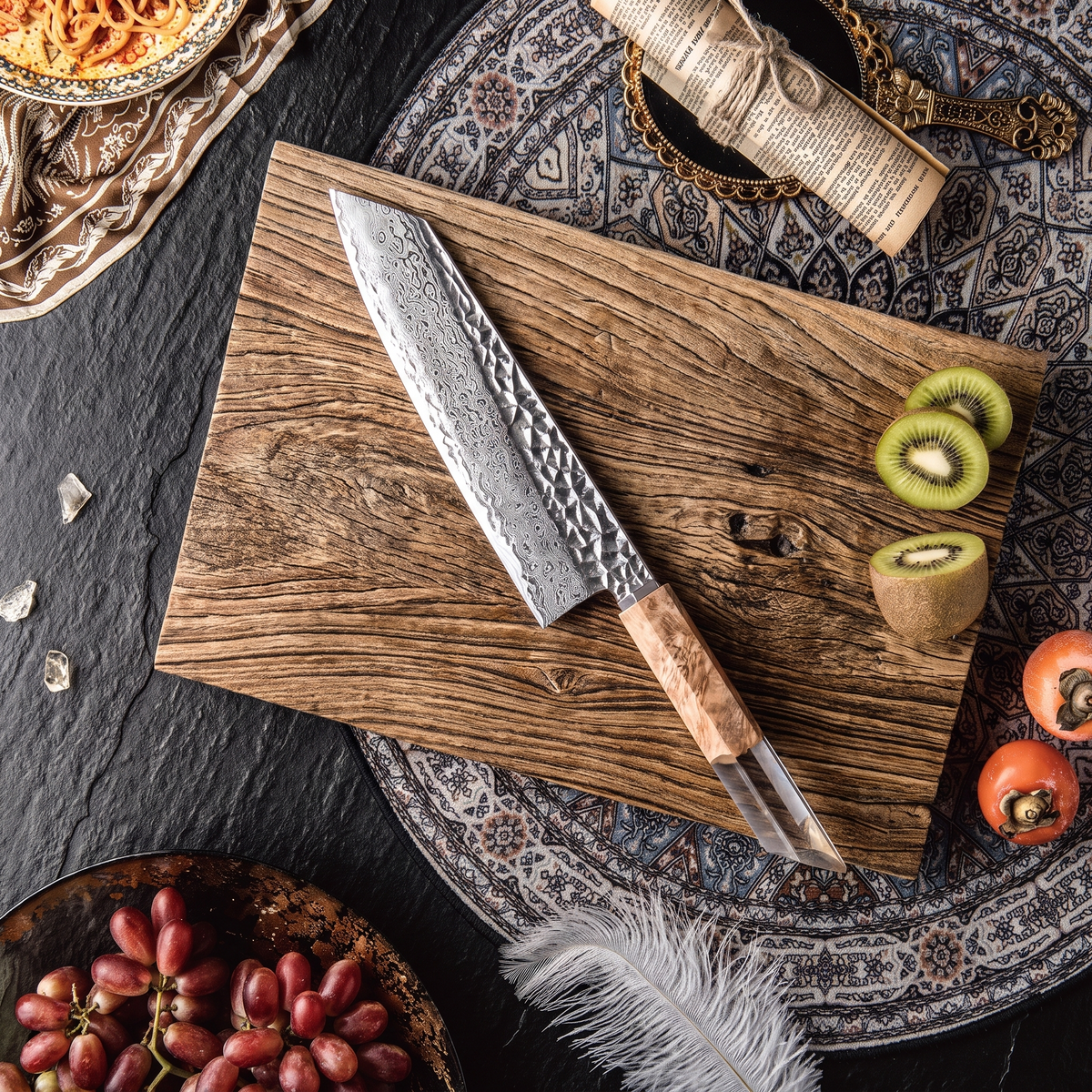 Coffret Kori · 4 couteaux (Santoku, Nakiri, Bunka, Kiritsuke)