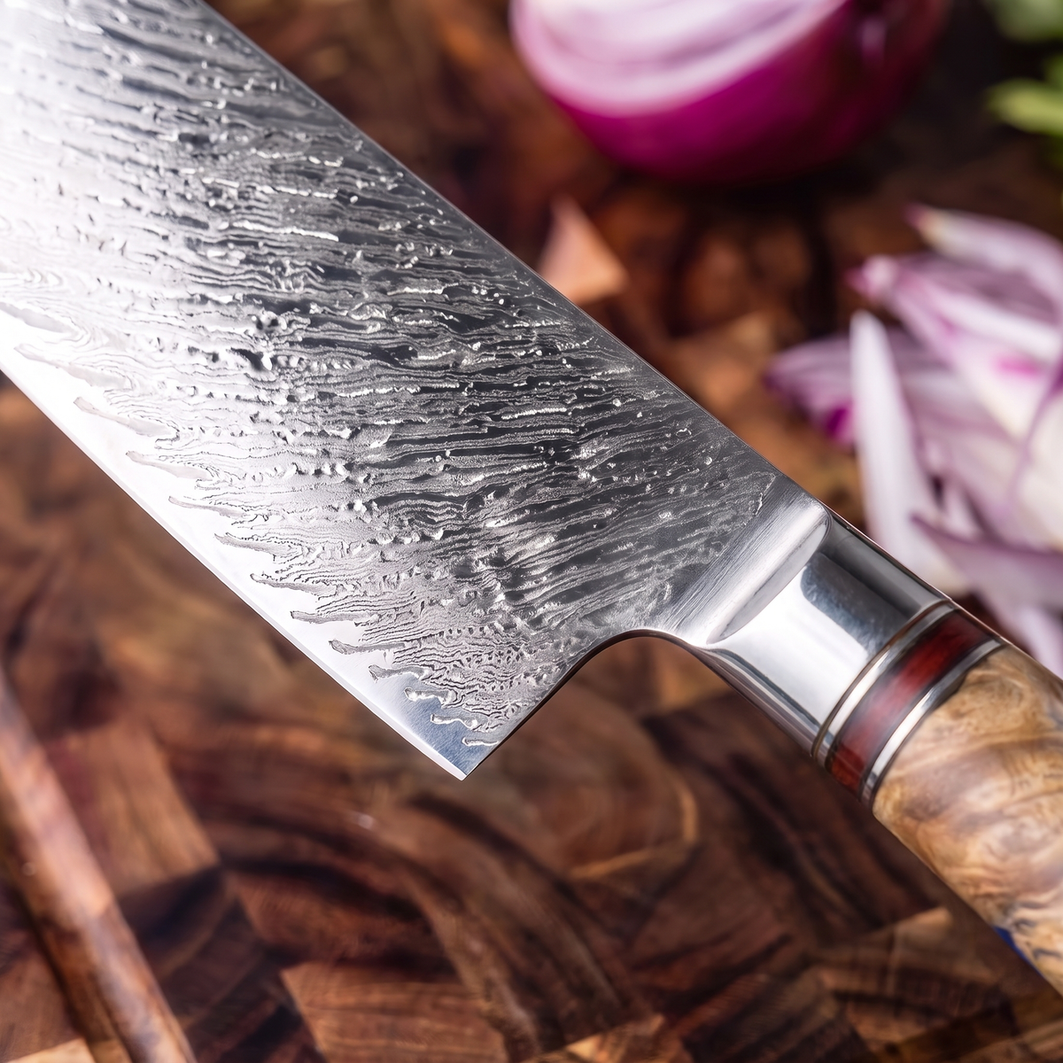 Coffret Mizu · 4 couteaux (Nakiri, Gyuto, Santoku, Office)