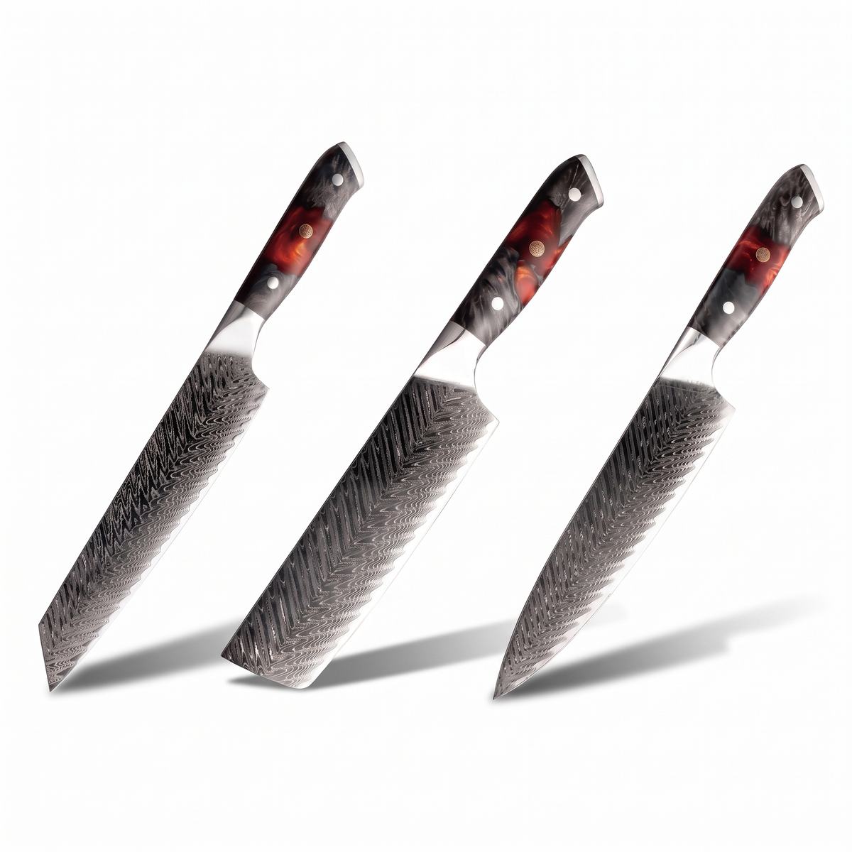 Coffret Rin · 3 couteaux (Gyuto, Kiritsuke, Nakiri)
