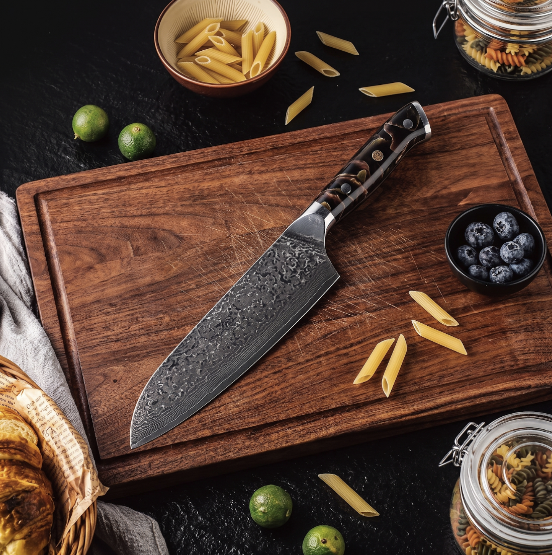 Coffret Sumi · 3 couteaux (Gyuto, Santoku, Office)