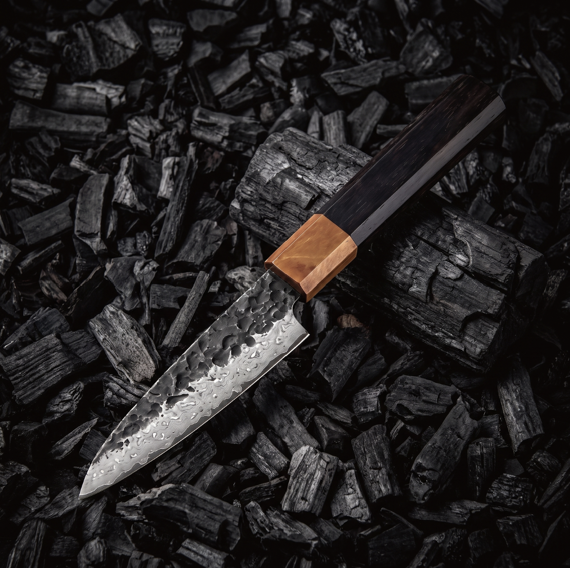 Coffret Tsuchi · 4 couteaux (Gyuto, Nakiri, Santoku, Office)