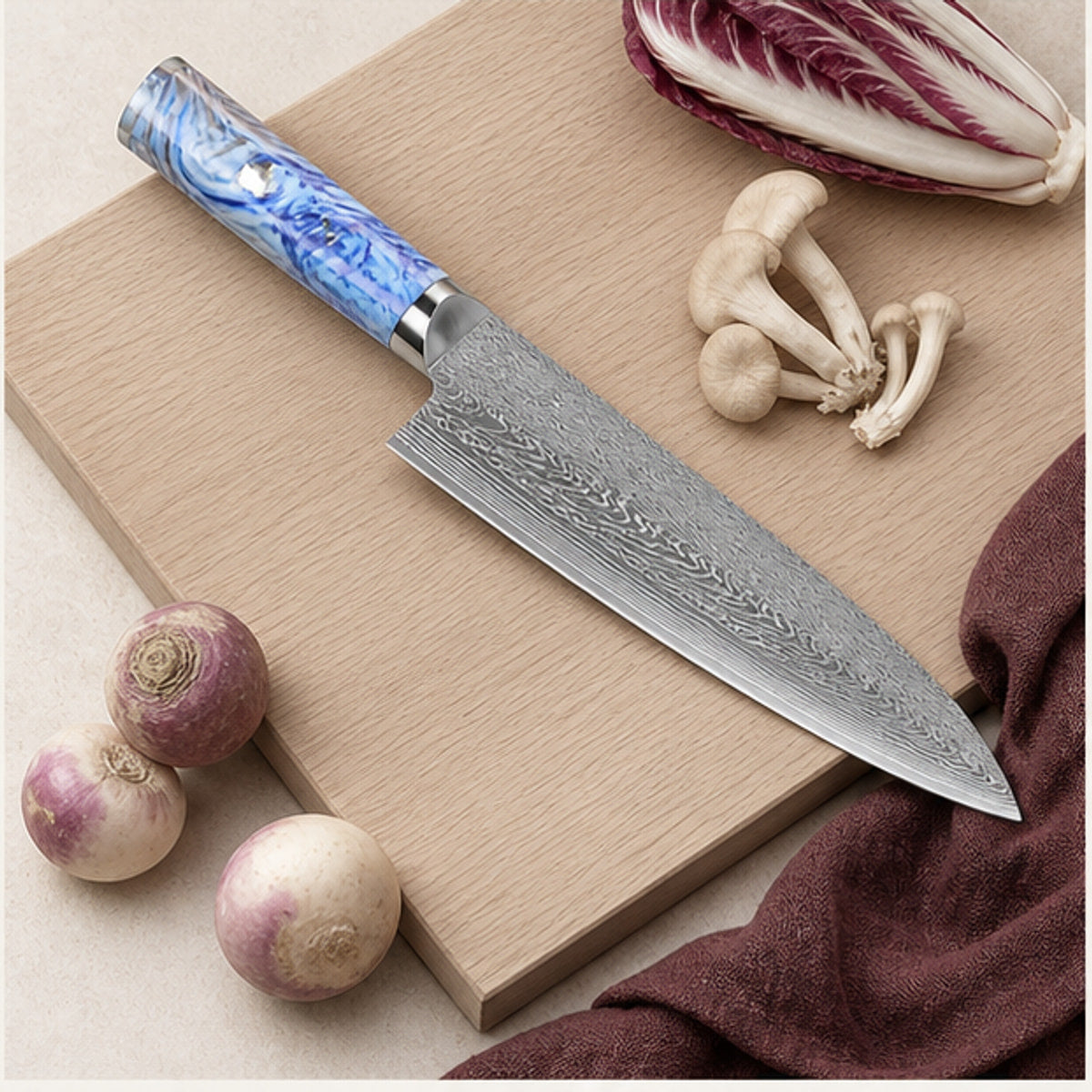 Couteau à trancher VG10 25 cm — Azur