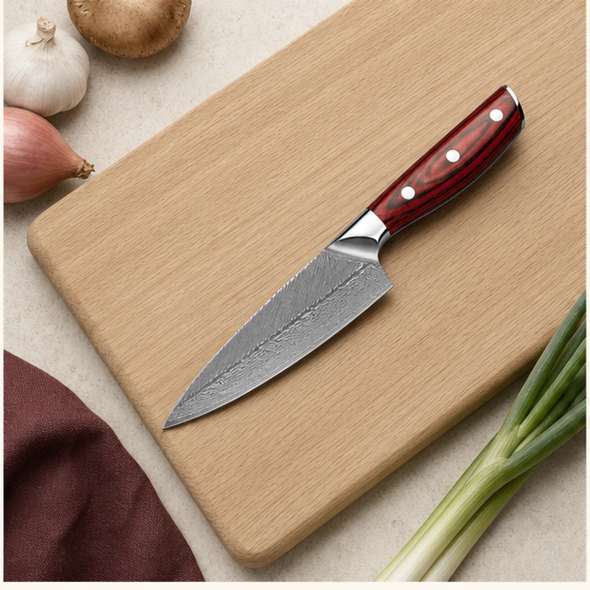 Couteau utilitaire 13 cm — Grenat