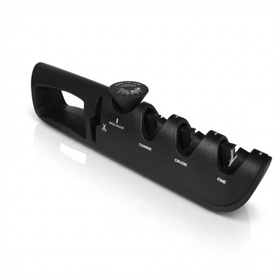 Aiguiseur rotatif adaptable noir pour tous les couteaux et ciseaux Haganori