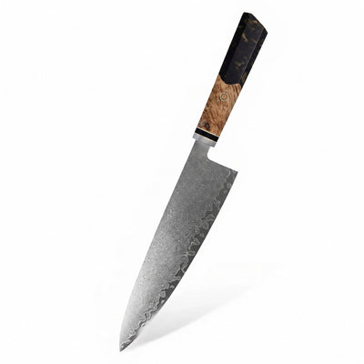 Gyuto Sora VII — couteau de chef japonais en acier damas 67 couches, Haganori
