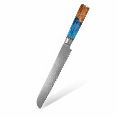 Couteau japonais à pain mer jaune 