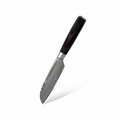 Couteau petit Santoku couteau japonais chef tanaka forest wood
