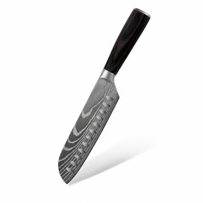 Couteau polyvalent Santoku Chef Tanaka Forest Wood