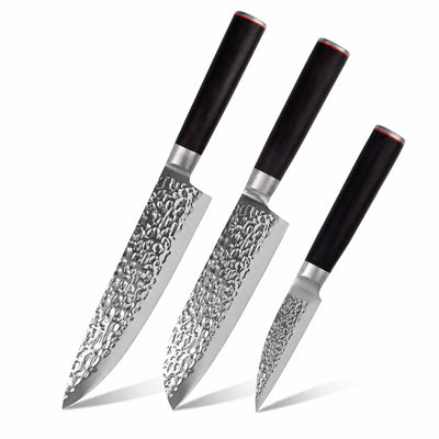 Set de 3 couteaux Kaito manche pakkawood