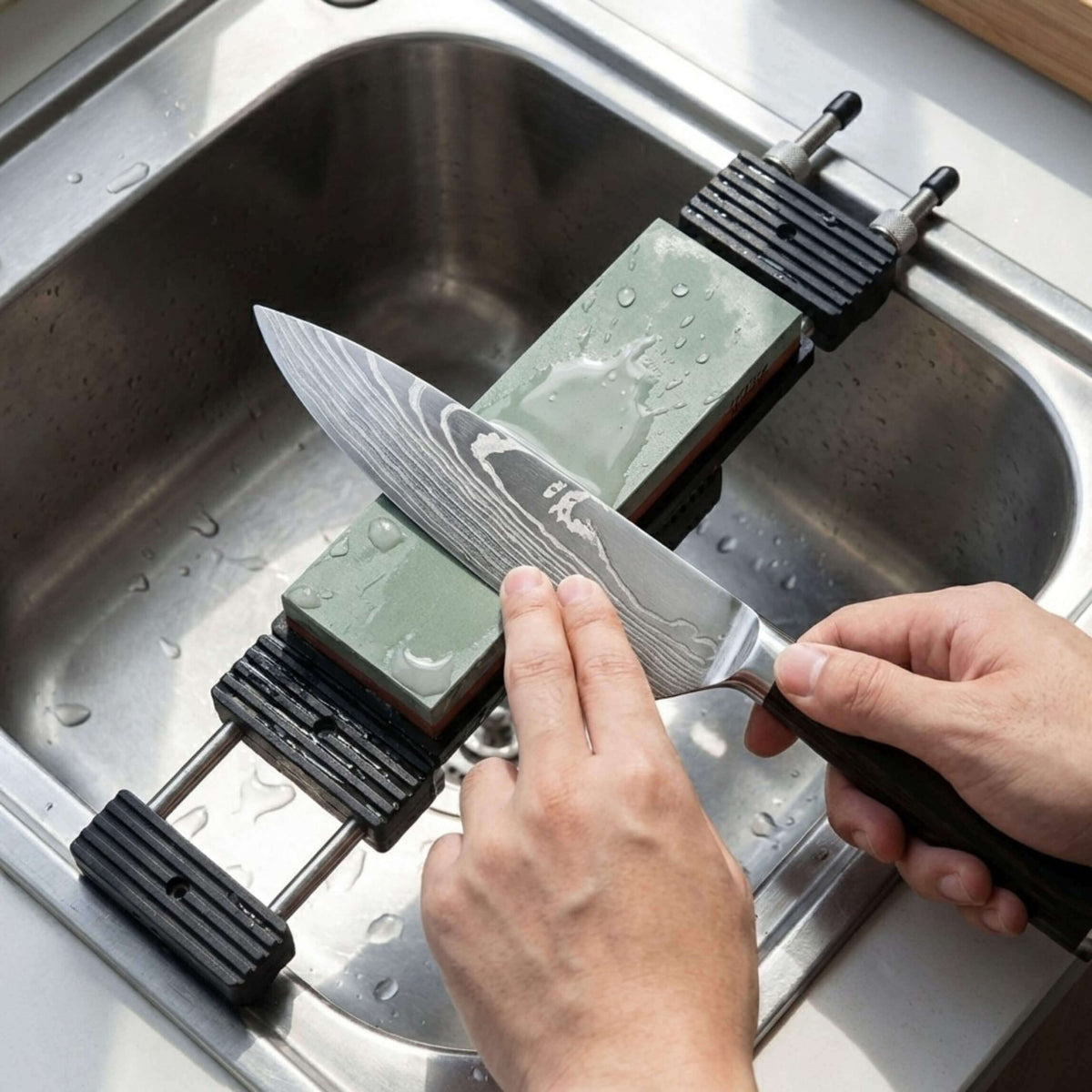 Utiliser une pierre à aiguiser pour couteaux