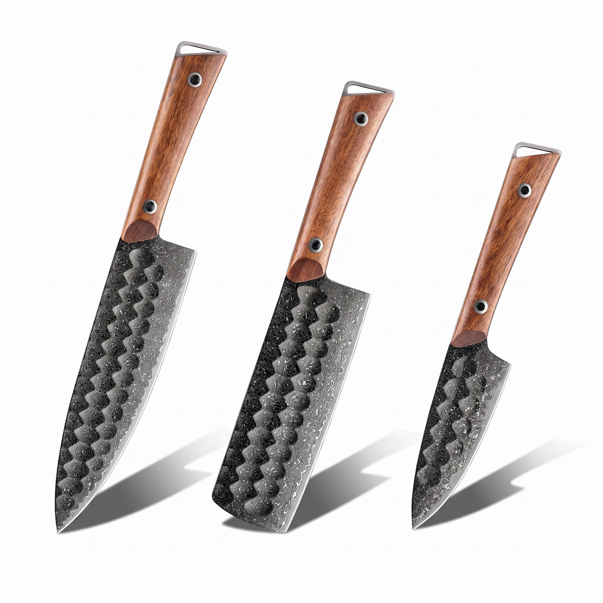 Coffret Arare · 3 couteaux (Office, Gyuto, Nakiri)