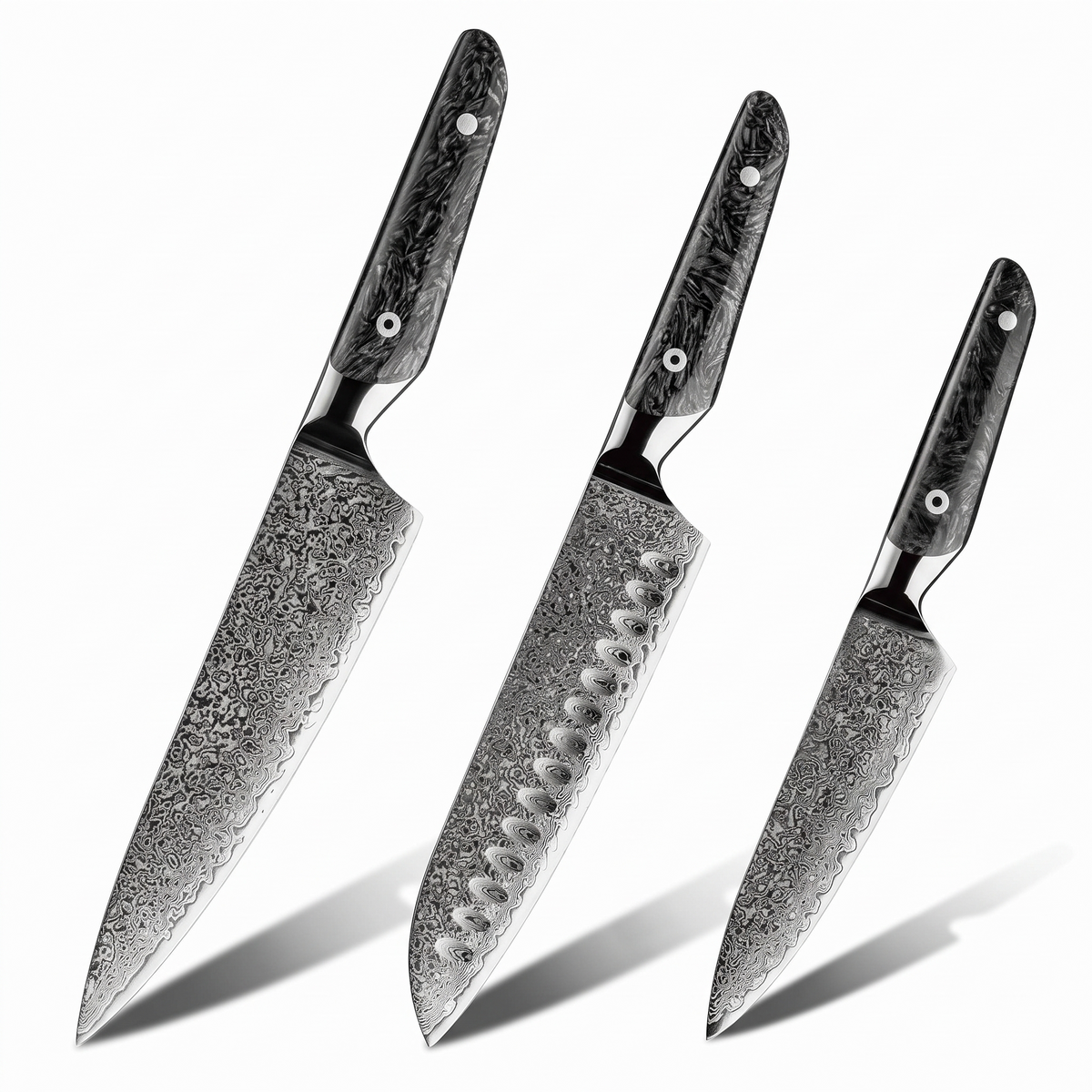 Coffret Asa · 3 couteaux (Santoku, Utilitaire, Gyuto)