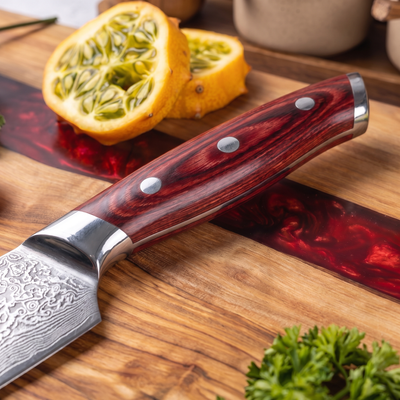 Coffret Beni · 3 couteaux (Gyuto, Utilitaire, Santoku)