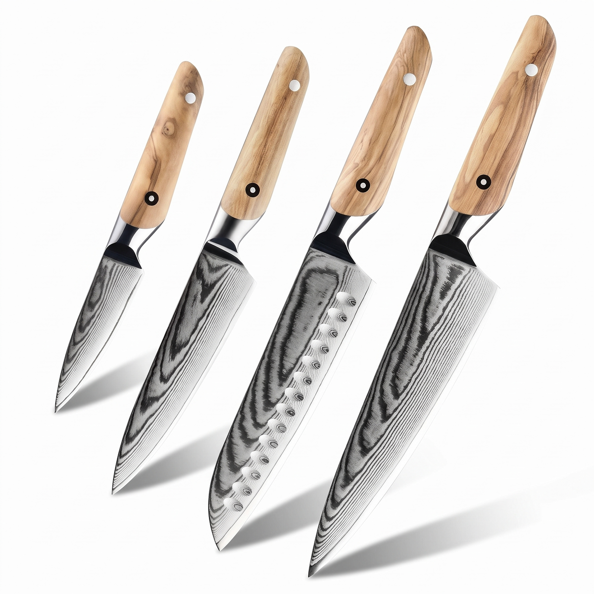 Coffret Haru · 4 couteaux (Gyuto, Santoku, Utilitaire, Office)