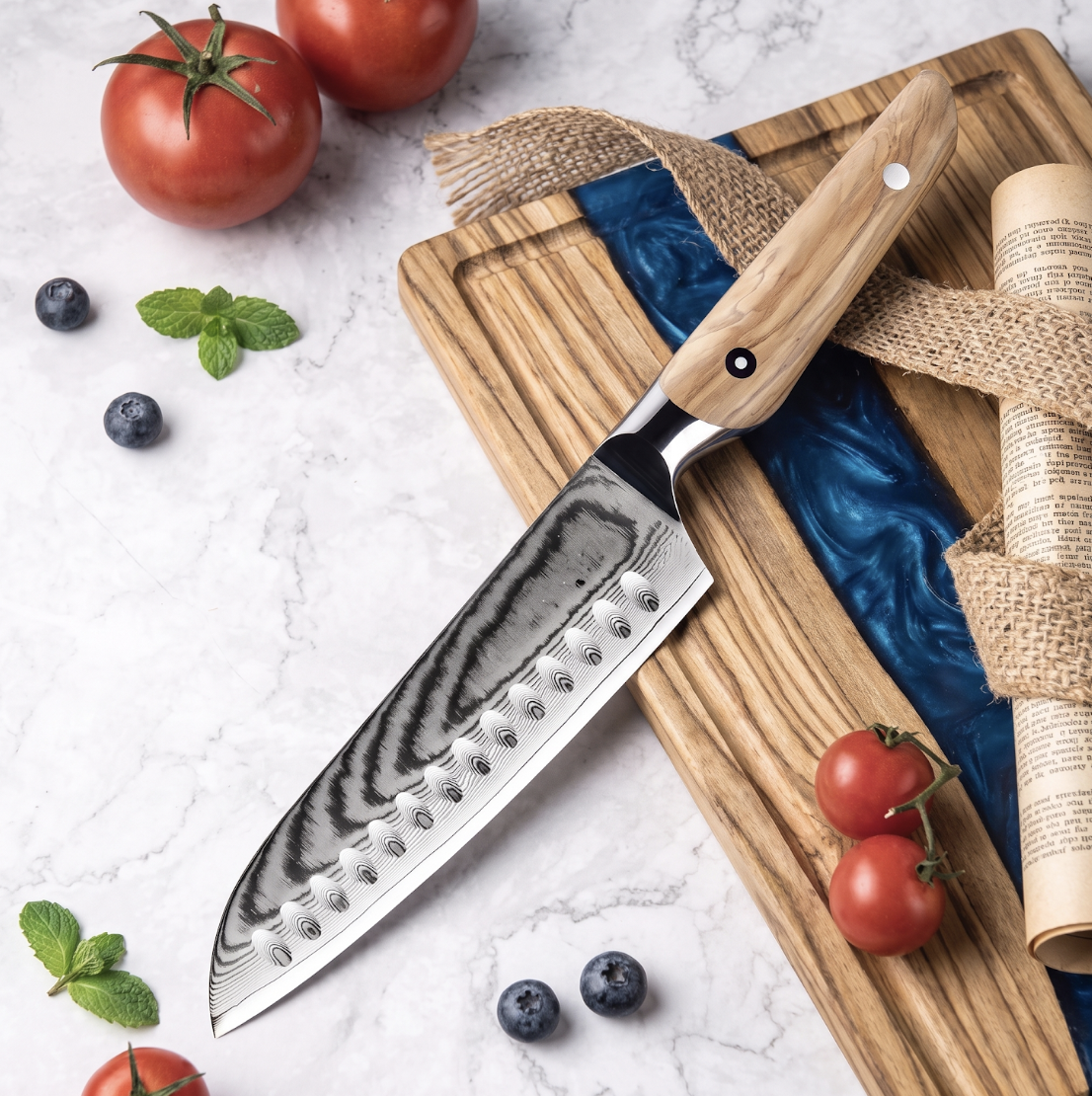 Coffret Haru · 5 couteaux (Gyuto, Santoku, Utilitaire, Office, Pain)