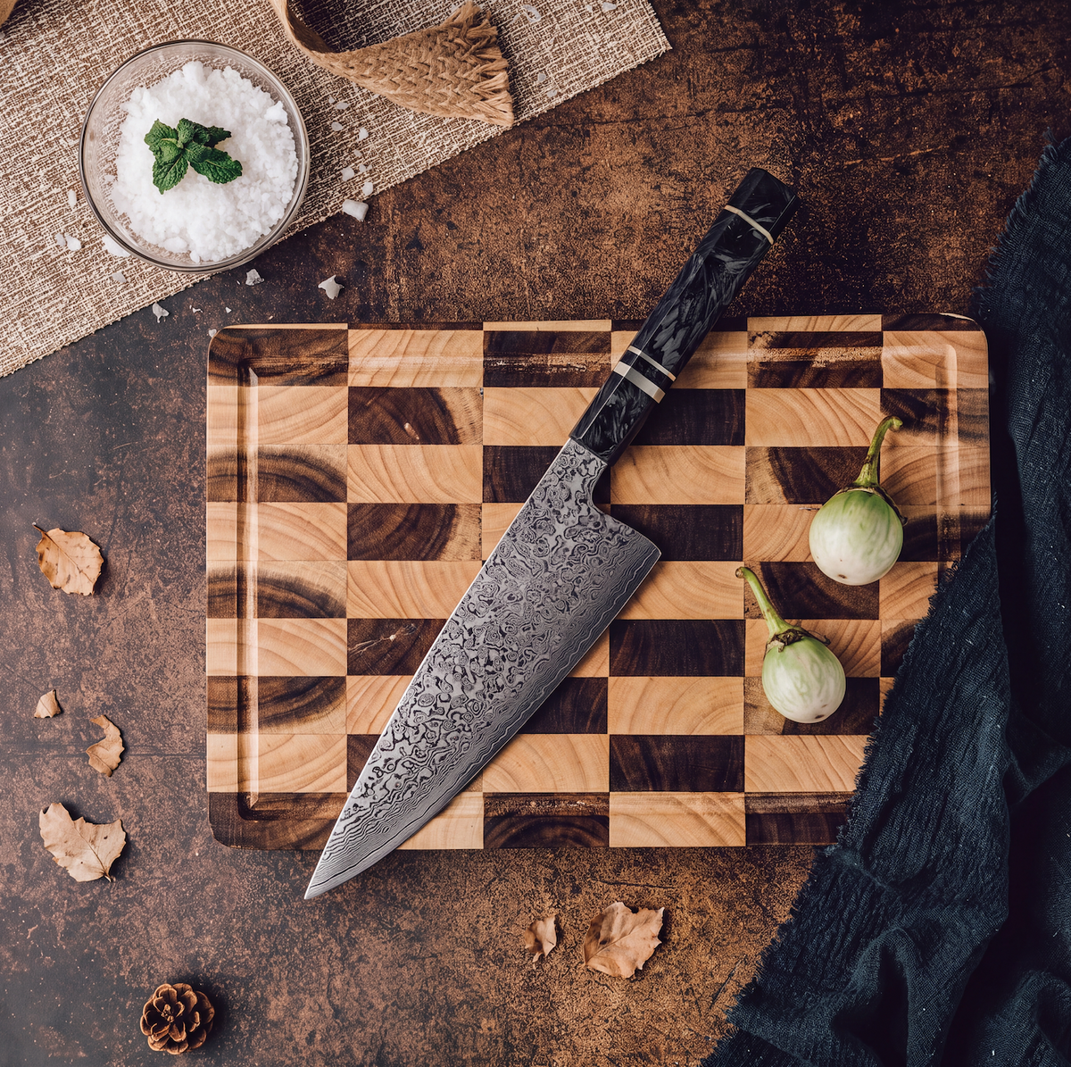 Coffret Kage · 3 couteaux (Kiritsuke, Bunka, Nakiri)