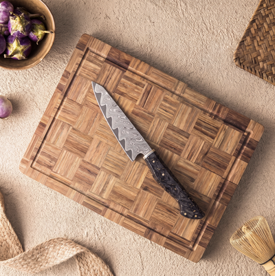 Coffret Kaze · 4 couteaux (Gyuto, Nakiri, Utilitaire, Santoku)