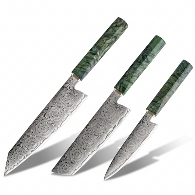 Coffret Koke · 3 couteaux (Kiritsuke, Nakiri, Utilitaire)