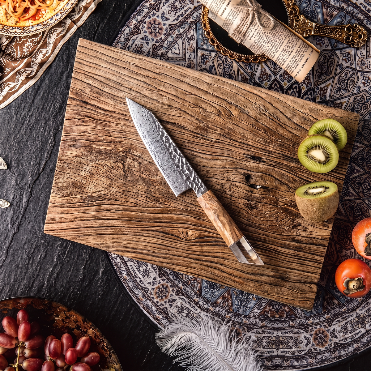 Coffret Kori · 4 couteaux (Santoku, Nakiri, Bunka, Kiritsuke)