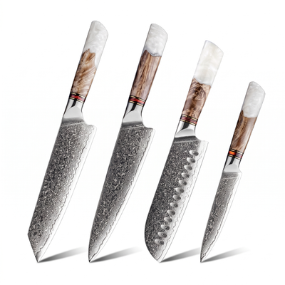 Coffret Kumo · 4 couteaux (Gyuto, Utilitaire, Santoku, Kiritsuke)