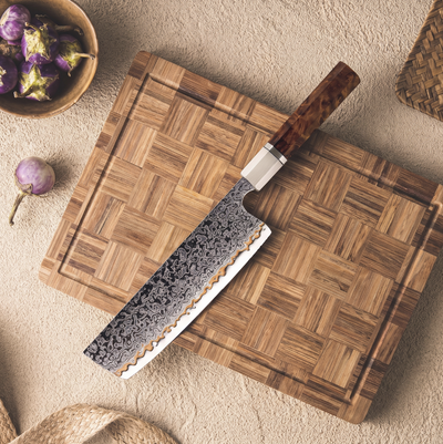 Coffret Kuri · 3 couteaux (Gyuto, Santoku, Nakiri)