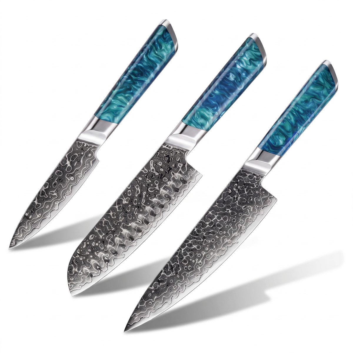 Coffret Nagi · 3 couteaux (Gyuto, Santoku, Office)