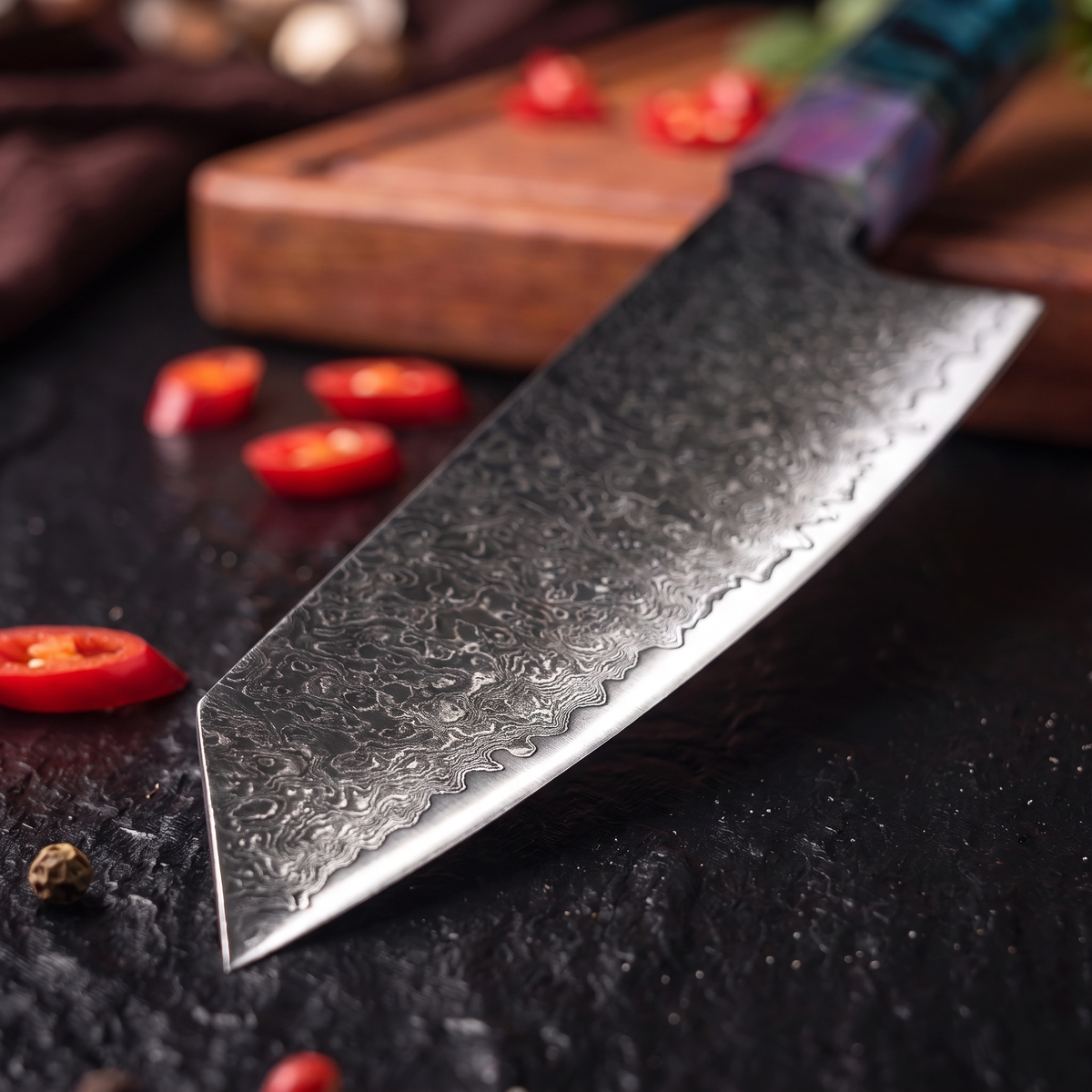 Coffret Niji · 4 couteaux (Kiritsuke, Utilitaire, Nakiri, Gyuto)