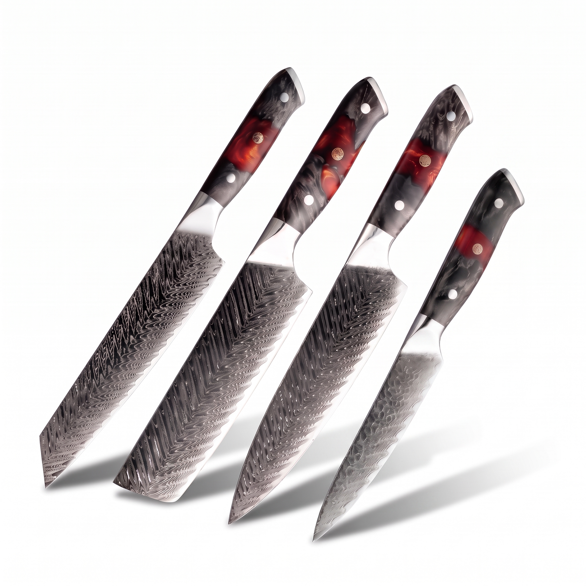 Coffret Rin · 4 couteaux (Gyuto, Kiritsuke, Nakiri, Utilitaire)