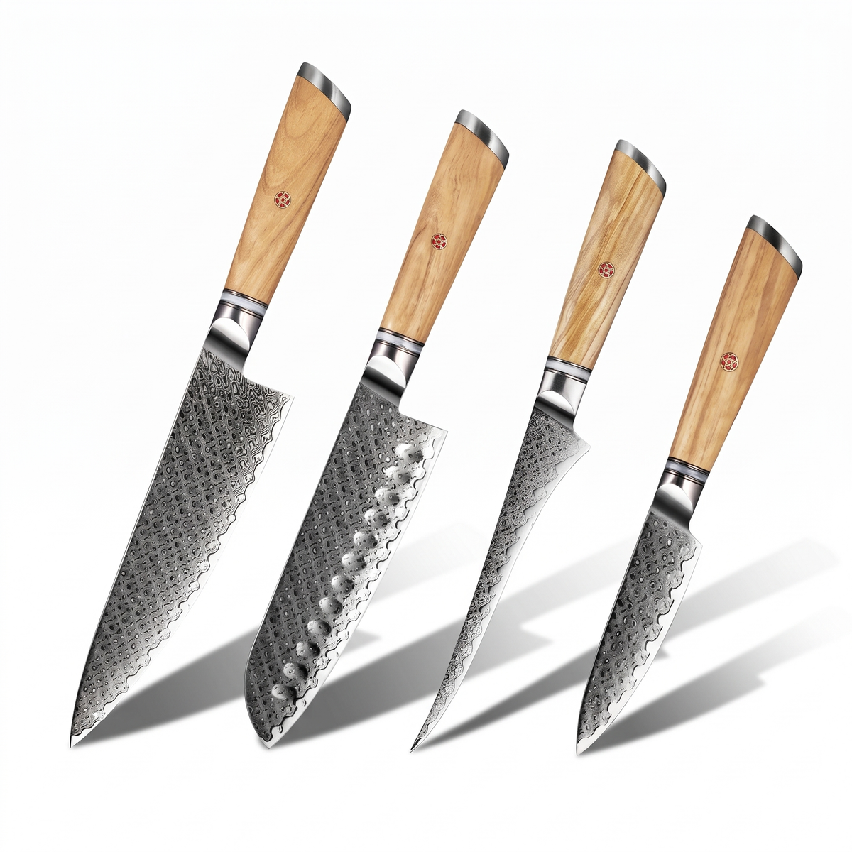 Coffret Take · 4 couteaux (Gyuto, Santoku, Office, Désosser)