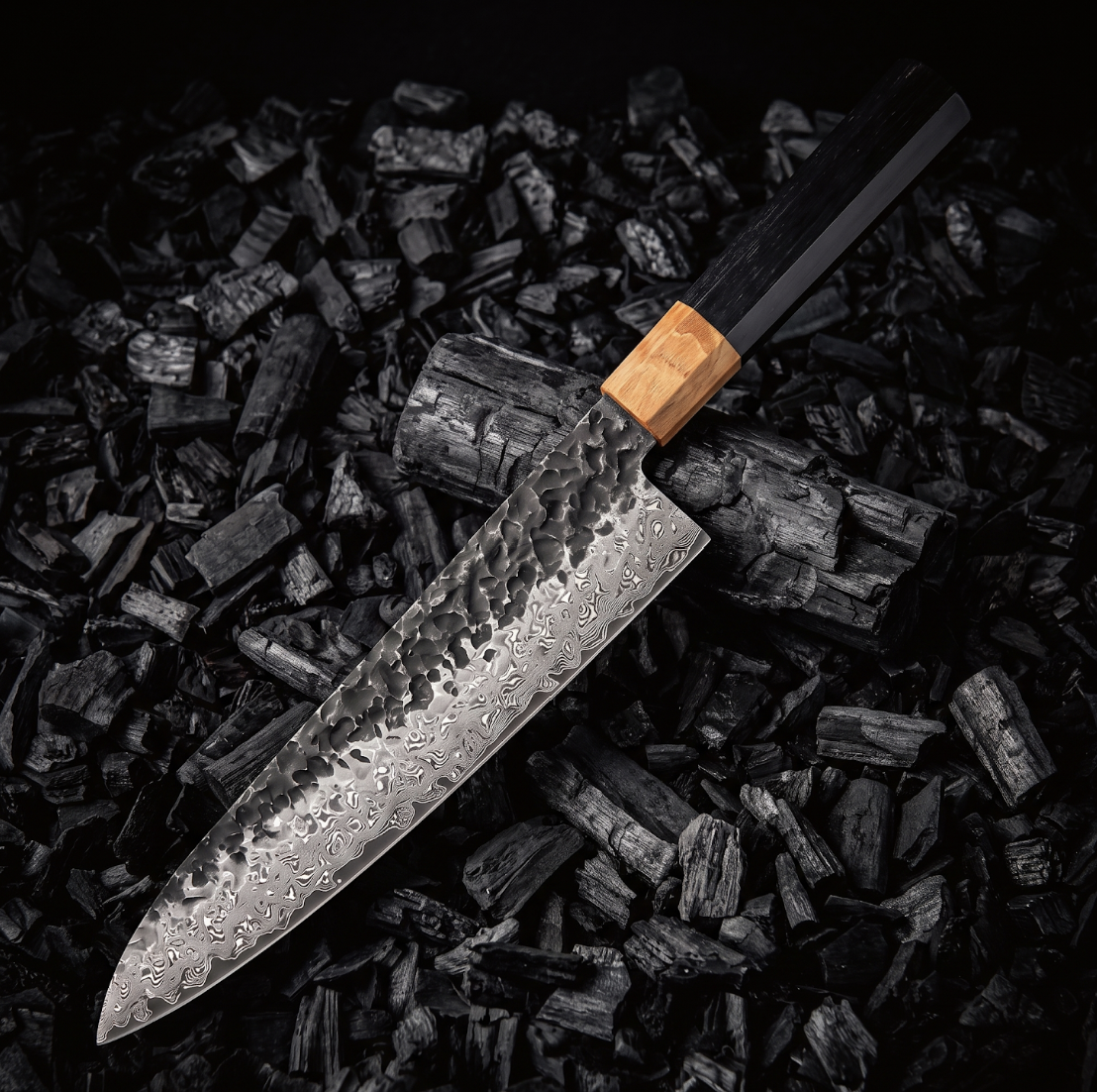 Coffret Tsuchi · 3 couteaux (Gyuto, Santoku, Office)