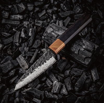 Coffret Tsuchi · 3 couteaux (Gyuto, Santoku, Office)