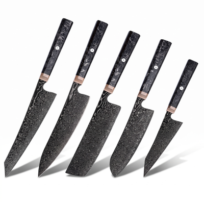Coffret Yoru · 5 couteaux (Gyuto, Nakiri, Bunka, Santoku, Kiritsuke)