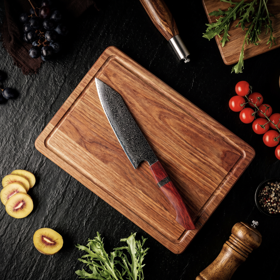 Coffret Yuhi · 3 couteaux (Gyuto, Bunka, Nakiri)