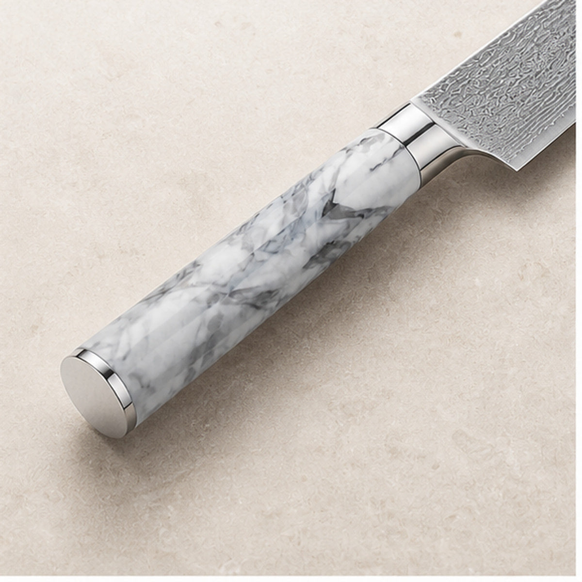 Couteau à trancher VG10 25 cm — Marbre