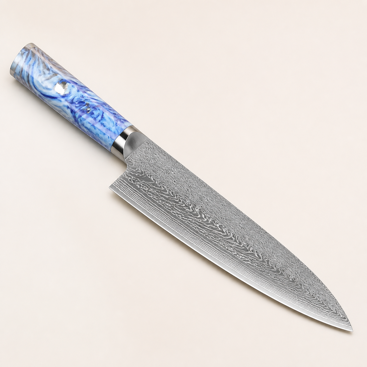 Couteau à trancher Haganori Azur, lame de 25 cm