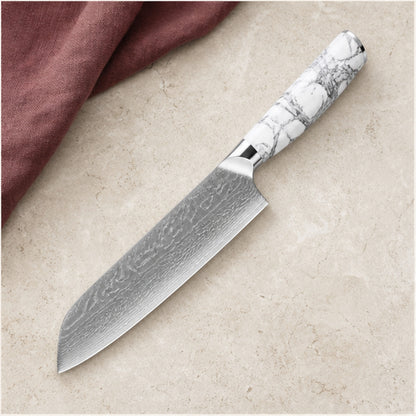 Couteau Santoku VG10 18 cm — Marbre