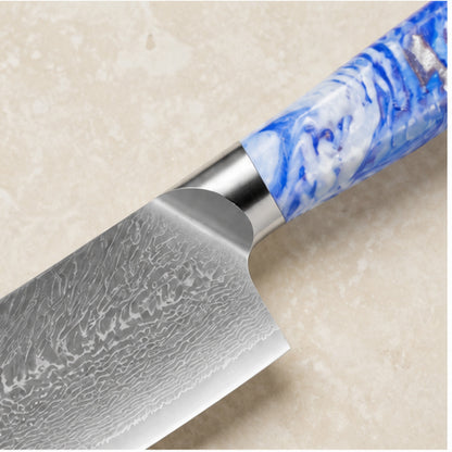 Couteau Santoku VG10 18 cm — Azur