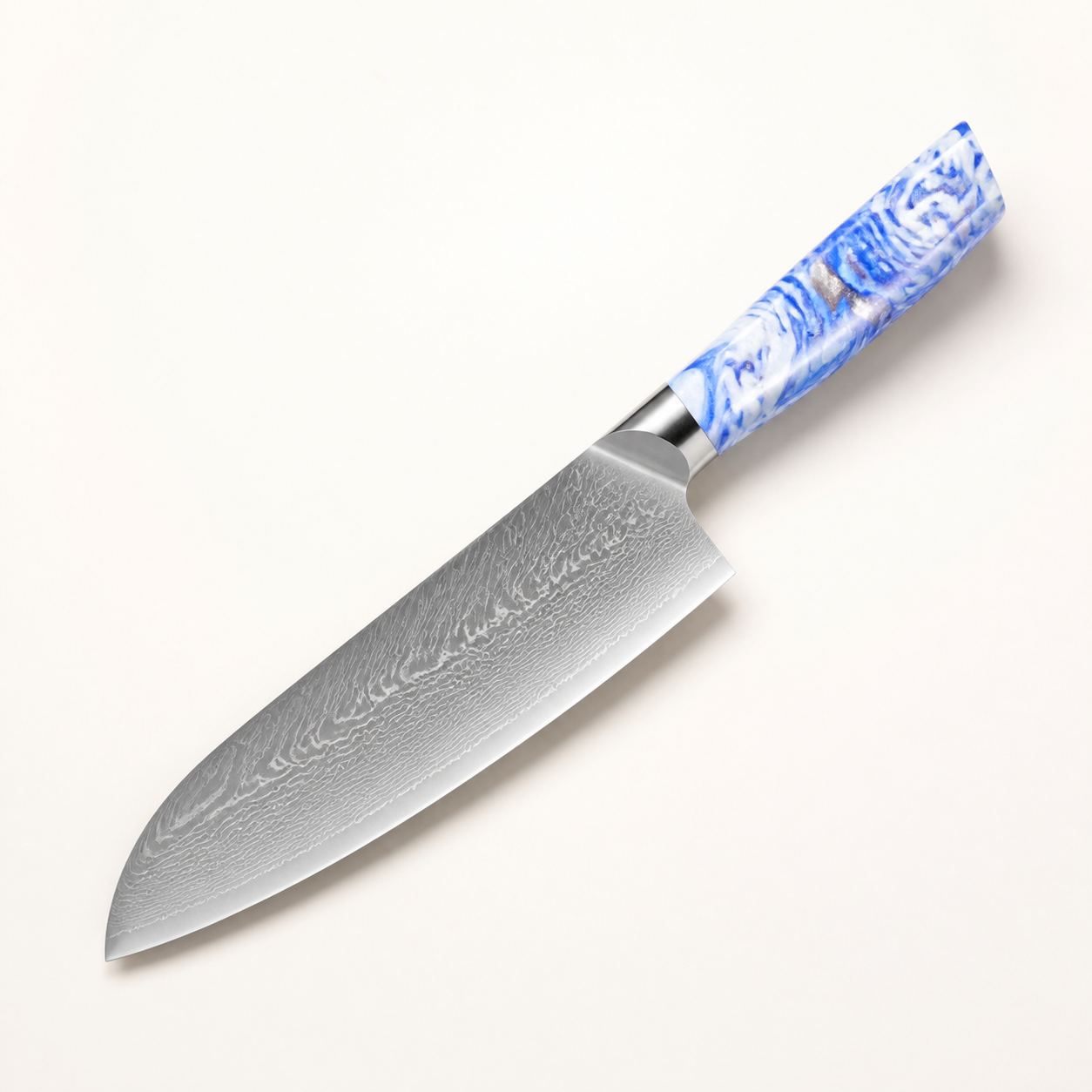 Santoku Haganori Azur, lame de 18 cm