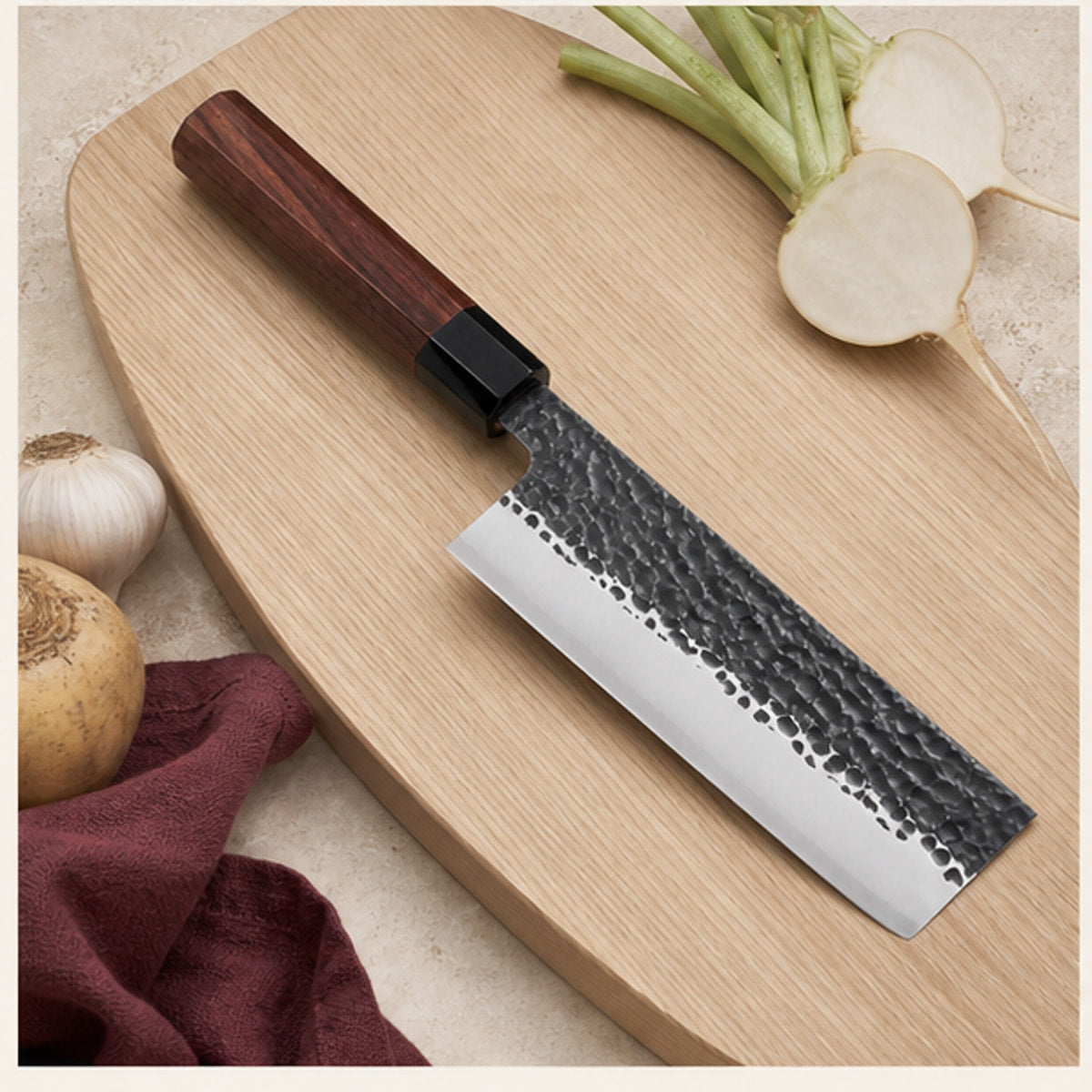 Couteau Nakiri 18 cm — Forge Octogonale