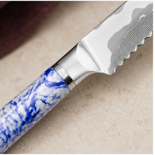 Couteau à pain 20 cm — Porcelaine Bleue