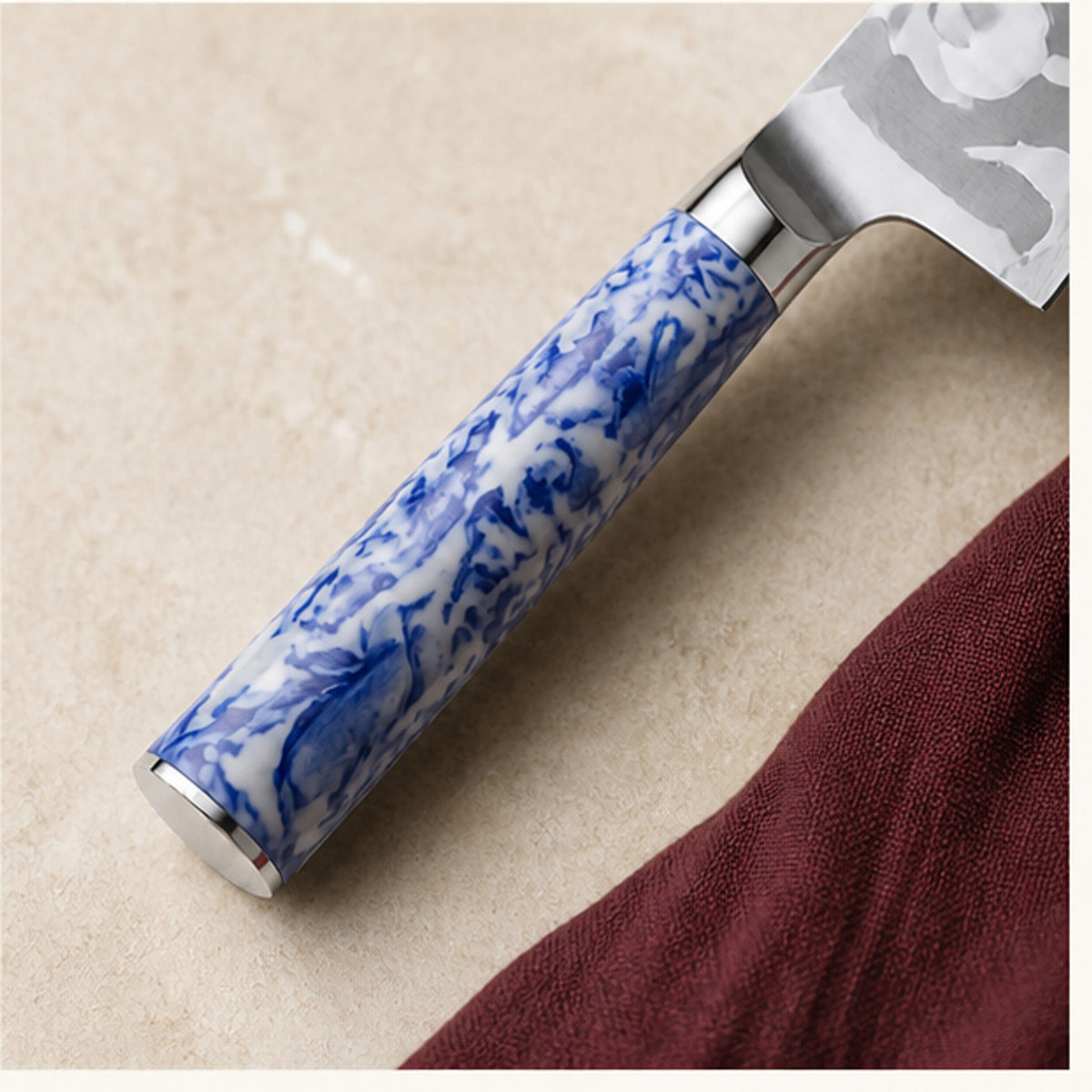 Couteau Kiritsuke 21,5 cm — Porcelaine Bleue