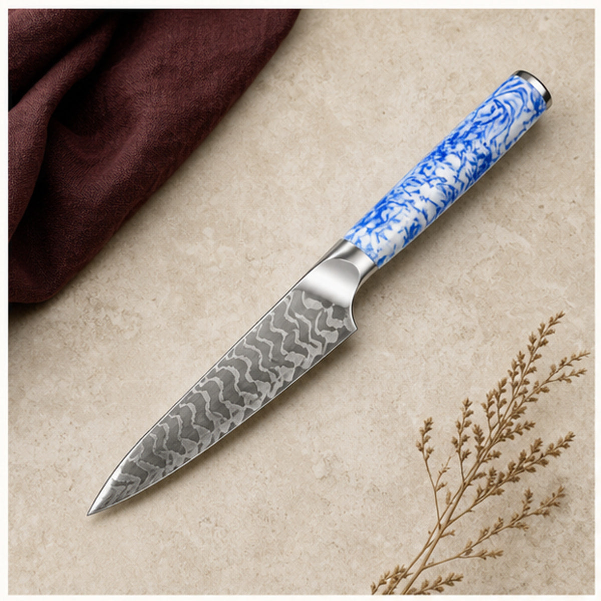 Couteau utilitaire 13 cm — Porcelaine Bleue