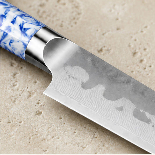 Couteau Sujihiki 20 cm — Porcelaine Bleue