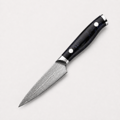 Couteau d’office Haganori Kage à manche noir, lame de 9 cm