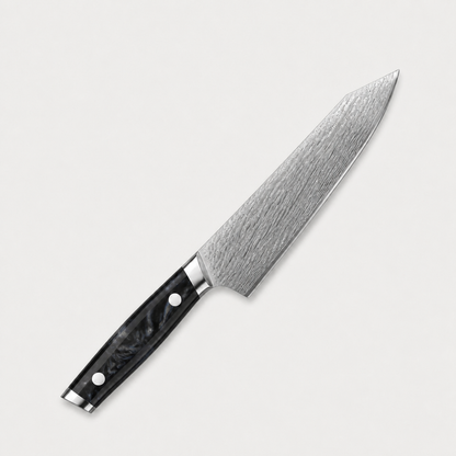 Couteau Kiritsuke Haganori Kage à manche noir, lame de 21,5 cm